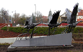 Nowy punkt na mapie turystycznej Olsztyna. „Warmińskie żurawie” to dzieło wybitnego rzeźbiarza
